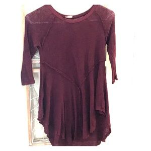 Free people sheer tunic sz xs